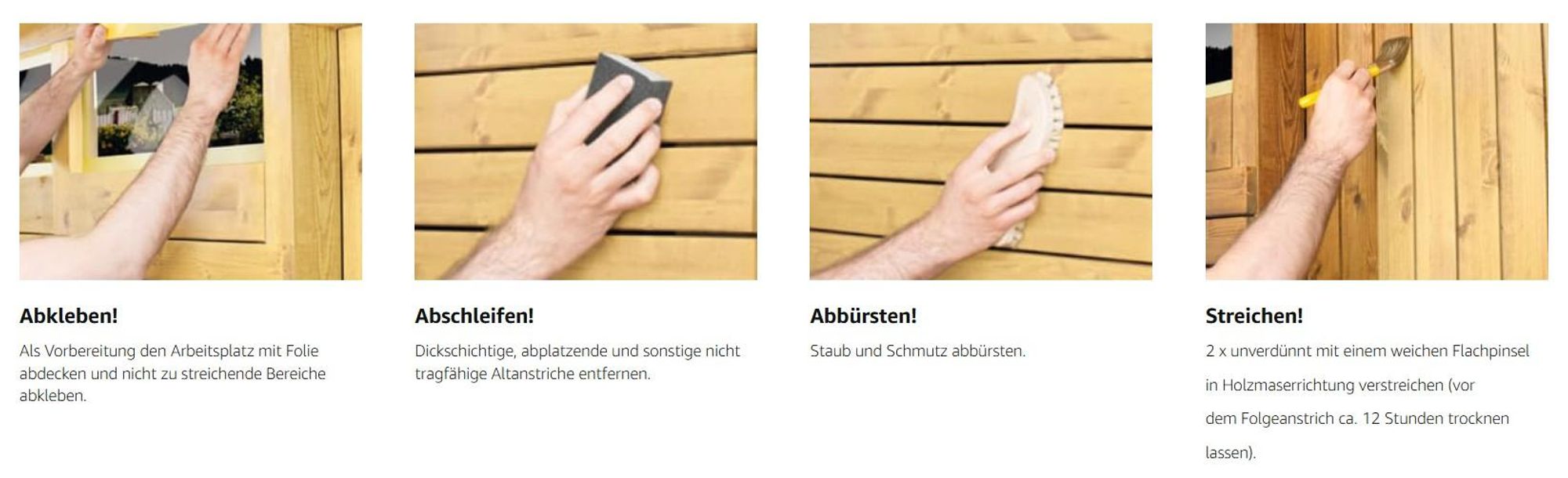 Xyladecor Holzschutz-Lasur 2in1, Grau, 4 l - Universeller Allwetter-Schutz für Holz im Außenbereich