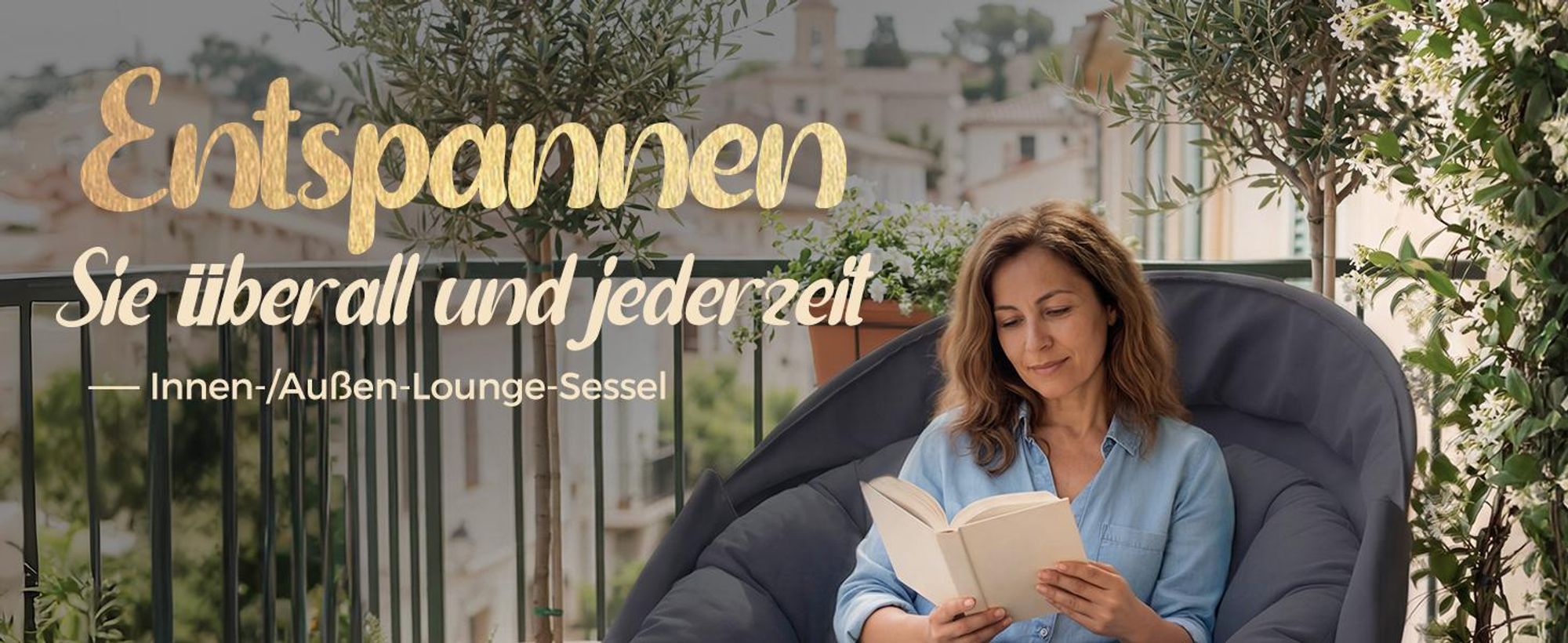 COMHOMA Papasansessel, gemütlicher Drehsessel mit Kissen rund, bequemer Rattansessel, Loungesessel drehbar, runder Relax Korbsessel Rattan, GRAU