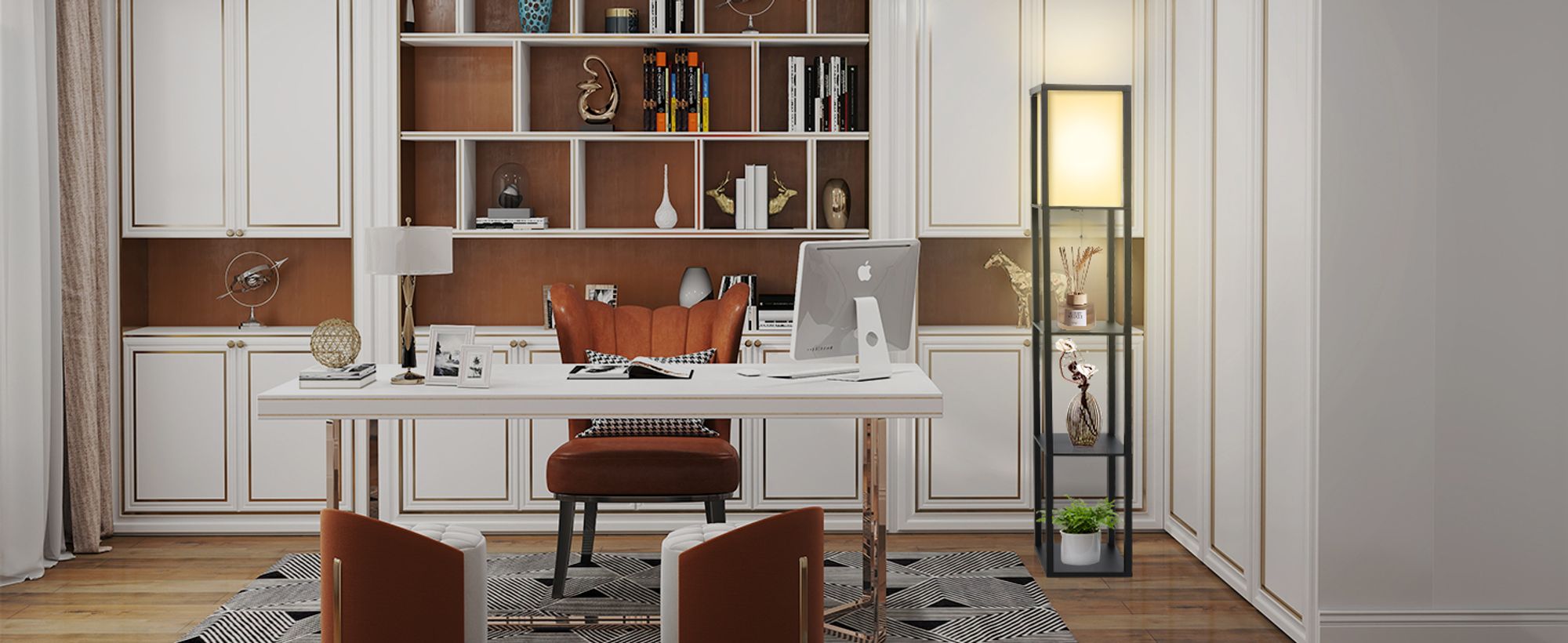 Puluomis 3 Ebene Stehlampe Stehleuchte Standleuchte standlampe Bodenlampe, E27 Innenbeleuchtung für Schlafzimmer Wohnzimmer Holz Regal Schwarz 160cm
