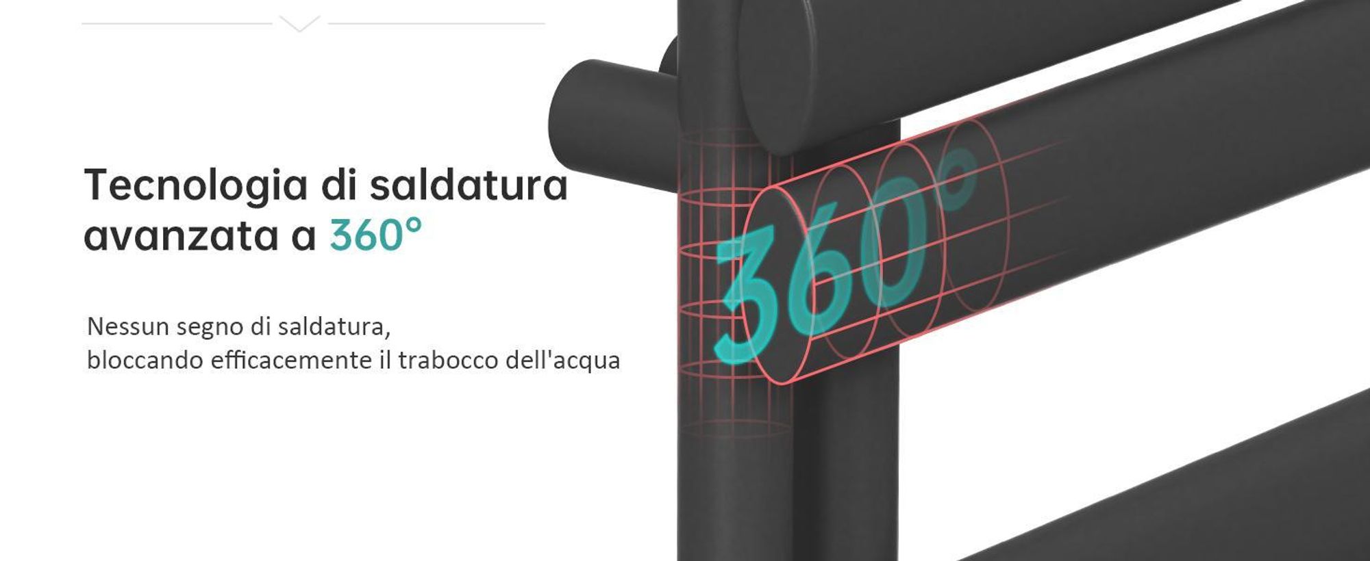 Radiatore da bagno EMKE Radiatore tubolare ovale Scaldasalviette Radiatore tubolare Attacco laterale verticale per l'acqua Antracite 174×60 cm senza elemento riscaldante