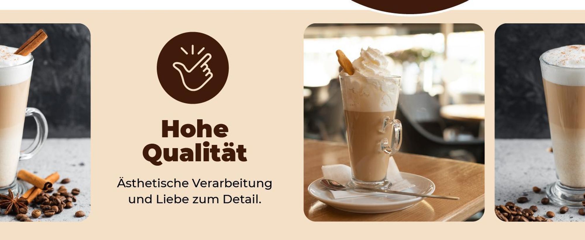 KADAX Latte Macchiato-Gläser "Balze", Trinkgläser für Kaffee, 6er Set, 260 ml