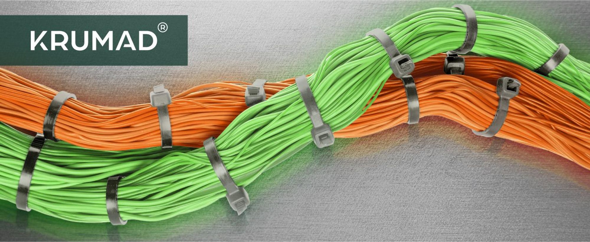 KRUMAD Kabelbinder Set 100 Stück 4x150 mm Grau, Reißfest & UV-Beständig, Vielseitige Kabelbinder für Kabelmanagement, Haushalt, Garten & Werkstatt