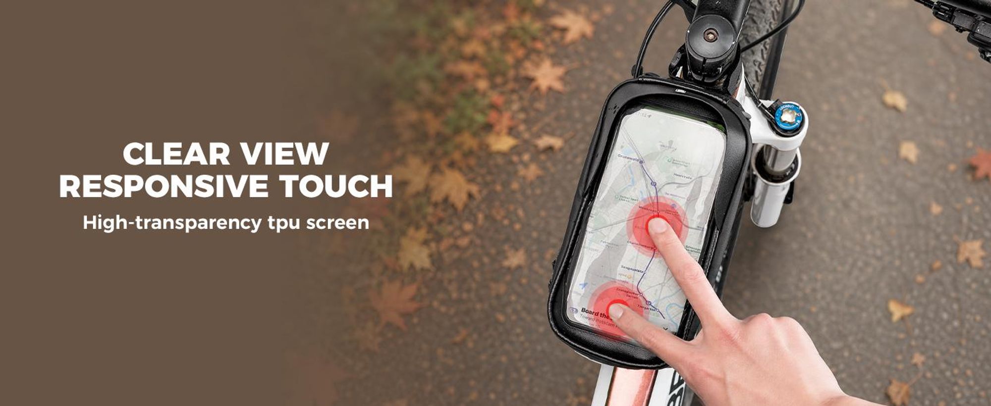 ROCKBROS Fahrrad Rahmentasche Wasserdicht Fahrradtasche Für 6,0' Bike Bag Handytasche