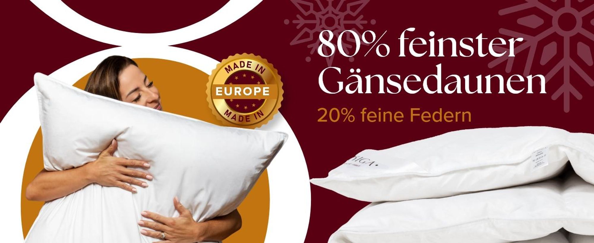 MAXIGA Winter Daunendecke 200x220, 80% Gänsedaunen & 20% kleine Daunenfederchen extra warm 3000g atmungsaktiv waschbar  allergikerfreundlich