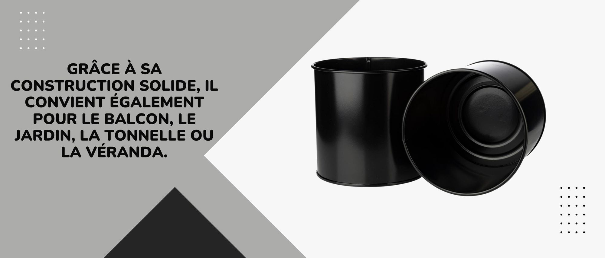 Howhomely, support pour plantes, support pour fleurs, pot de fleurs, métal, noir, doré
