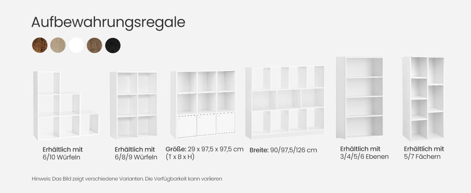 VASAGLE Bücherregal mit 7 Fächern weiß aus Holz 50 x 24 x 106 cm Bücherschrank TV-Ständer Display-Regal LBC27WT