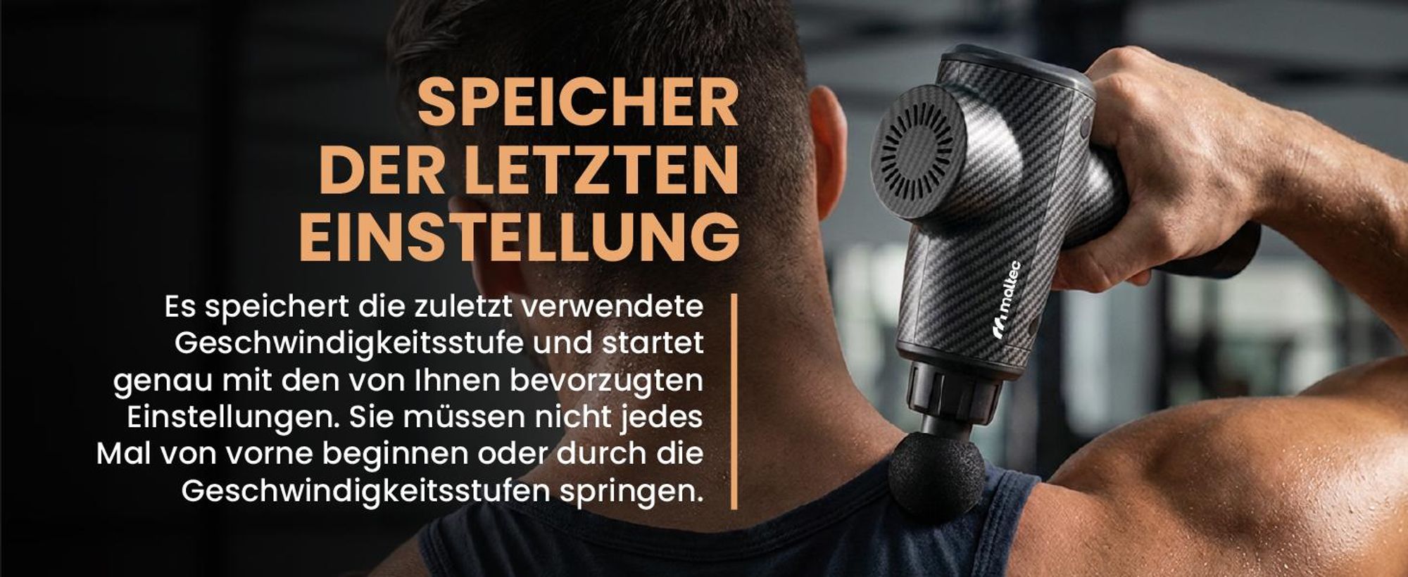 Massagepistole Massagegerät mit 20 Stufen und grosse Akku