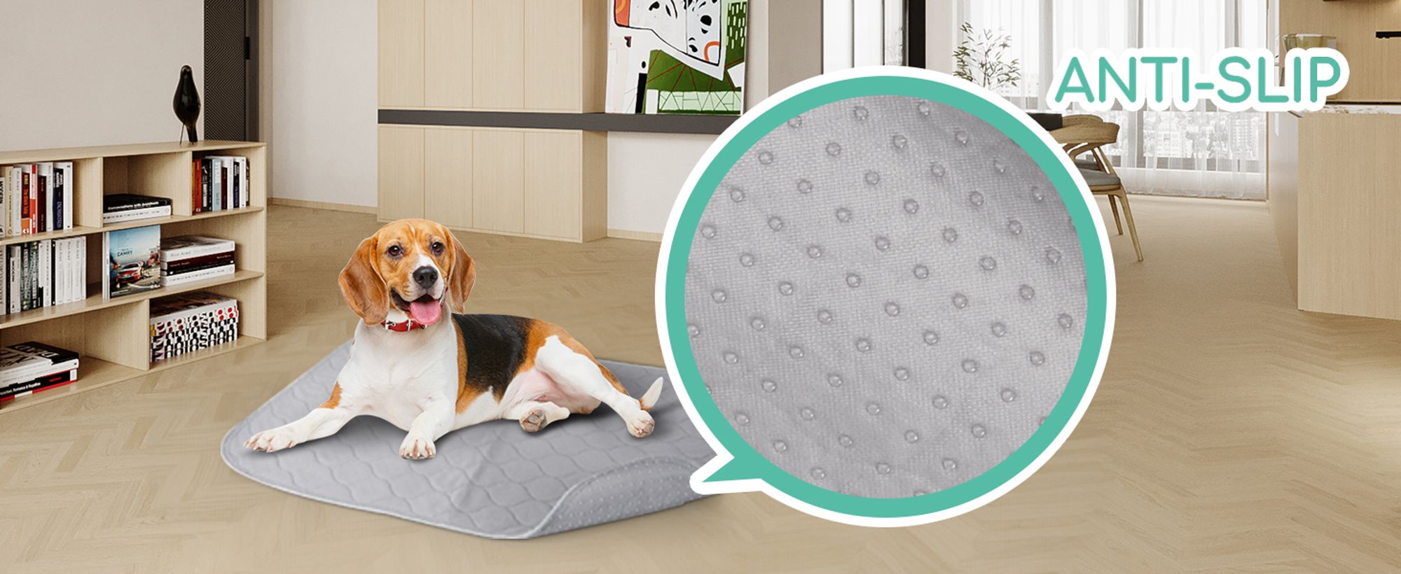 2 Stück Waschbar Haustier-Urinunterlage,Trainingsunterlagen für Haustier Hundematte Bodenschutz Waschbare Wiederverwendbar rutschfeste ,75×89CM