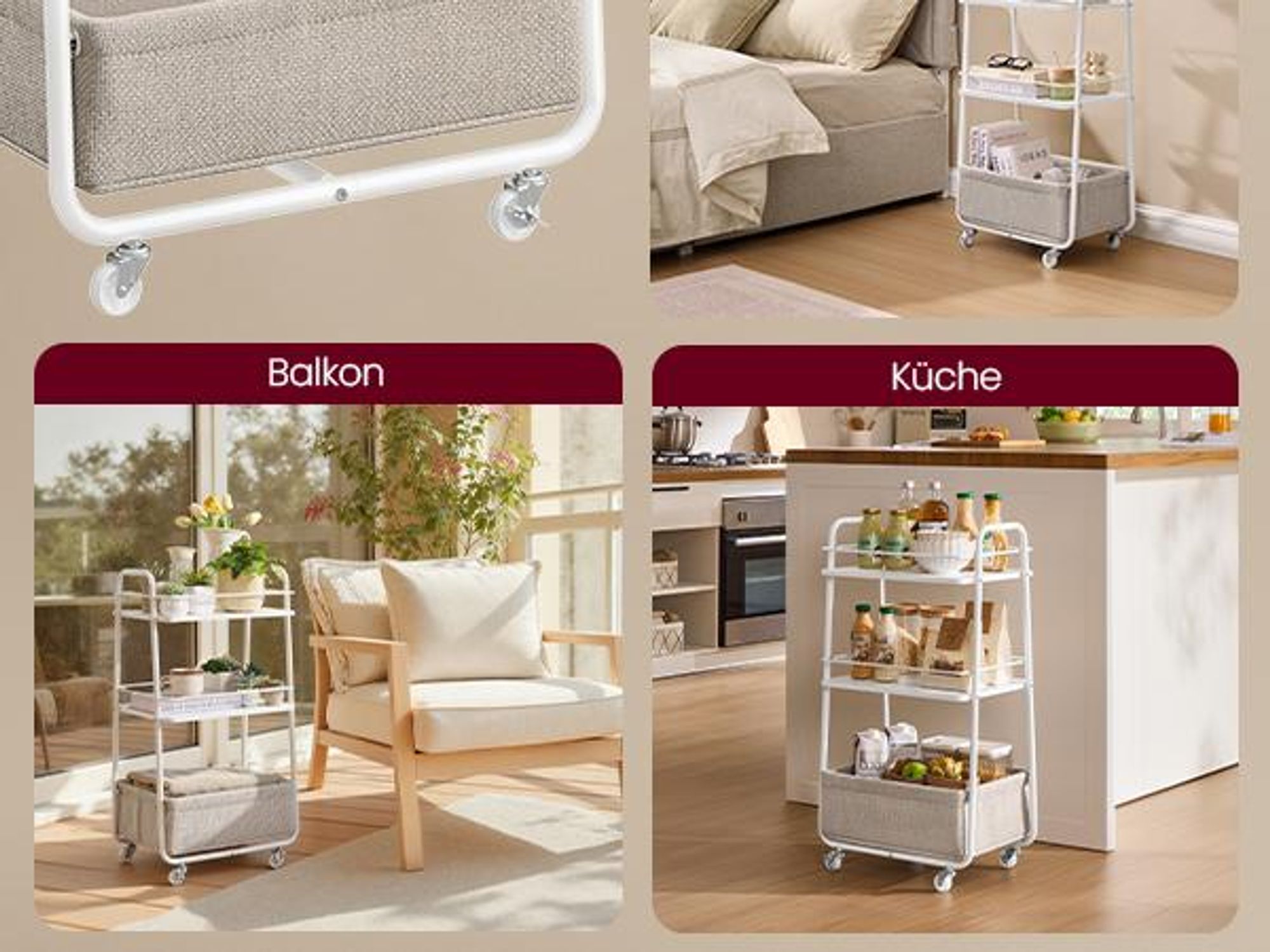 Für Schlafzimmer, Balkon und Küche