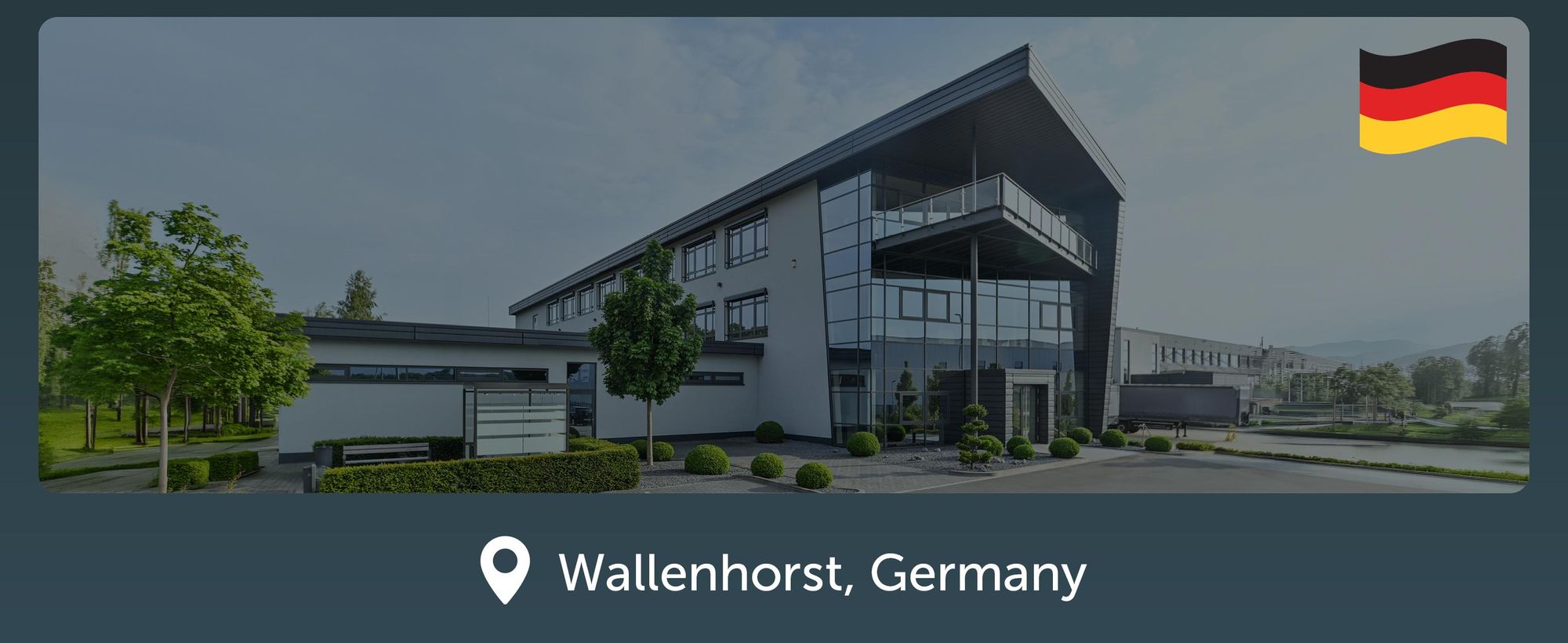 Das Bild zeigt unser Firmengebäude in Deutschland.