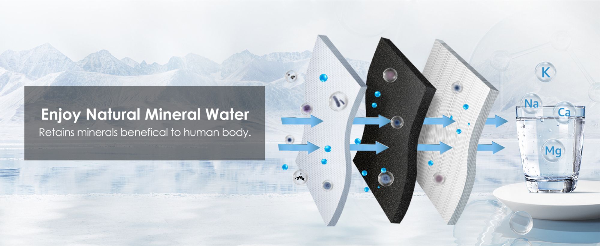 Waterdrop 10UB-UF Untertischwasserfilter zur Baçt-rienreduzierung, NSF/ANSI 42 , 0,01μm Ultrafiltration, mit Spezialhahn