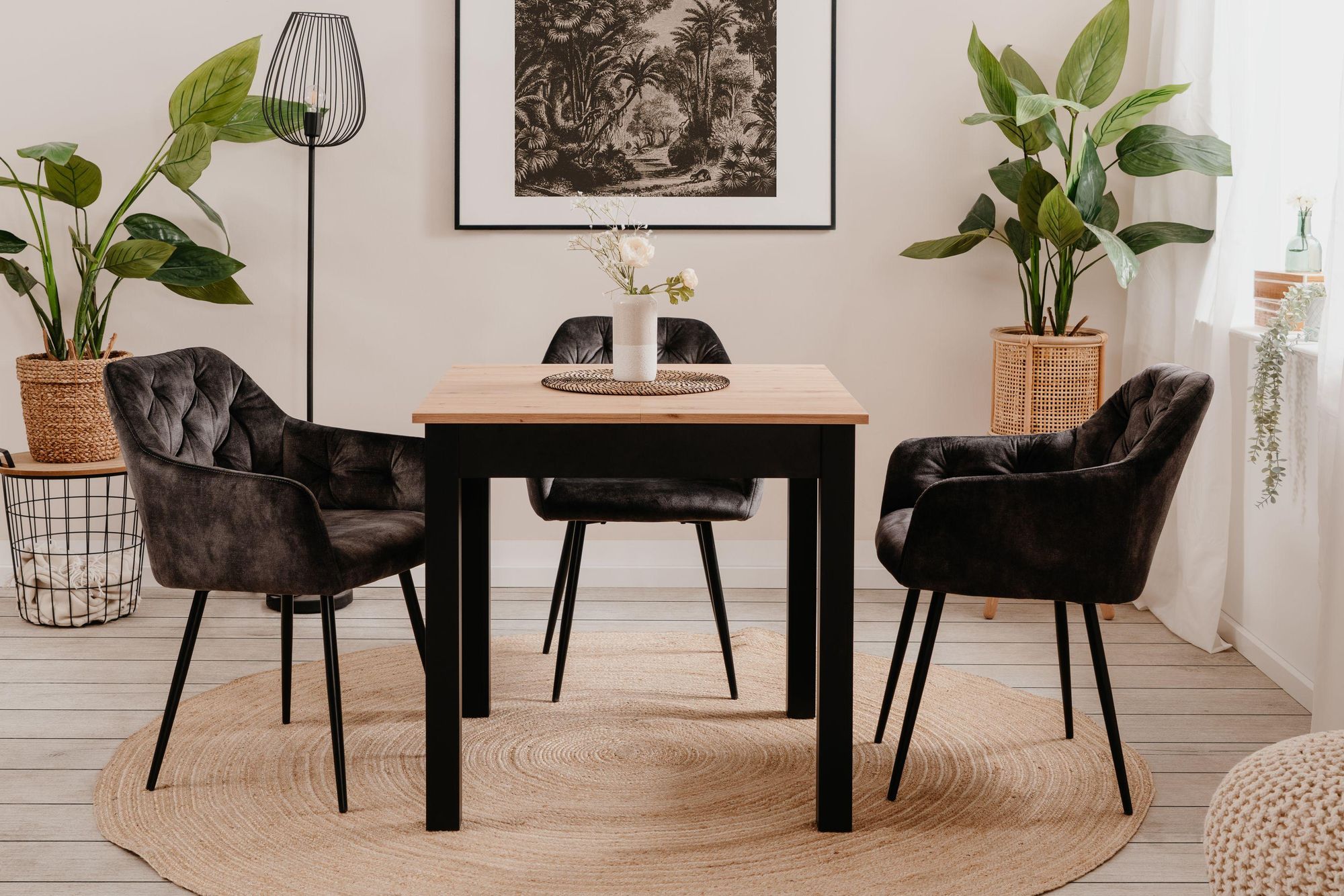 Esstisch >Coburg< ausziehbar 120cm – Auszugtisch mit flexibler Breite für gesellige Runden