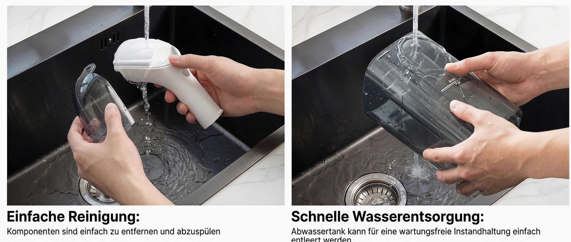 Lubluelu V9 Polsterreinigungsgerät Waschsauger mit Dampffunktion, 60 °C Warmwasser, 16500Pa, 1250W Nasssauger für Sofa Auto Teppiche Selbstreinigung