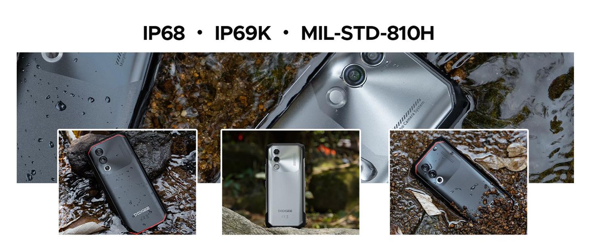 DOOGEE Blade10 Power Outdoor Smartphone Handy, 4G, Android 16, IP68/IP69K, 6,6" 90Hz, 10300mAh, 48+128GB, 50MP, NFC, Fingerabdruck, ohne Vertrag