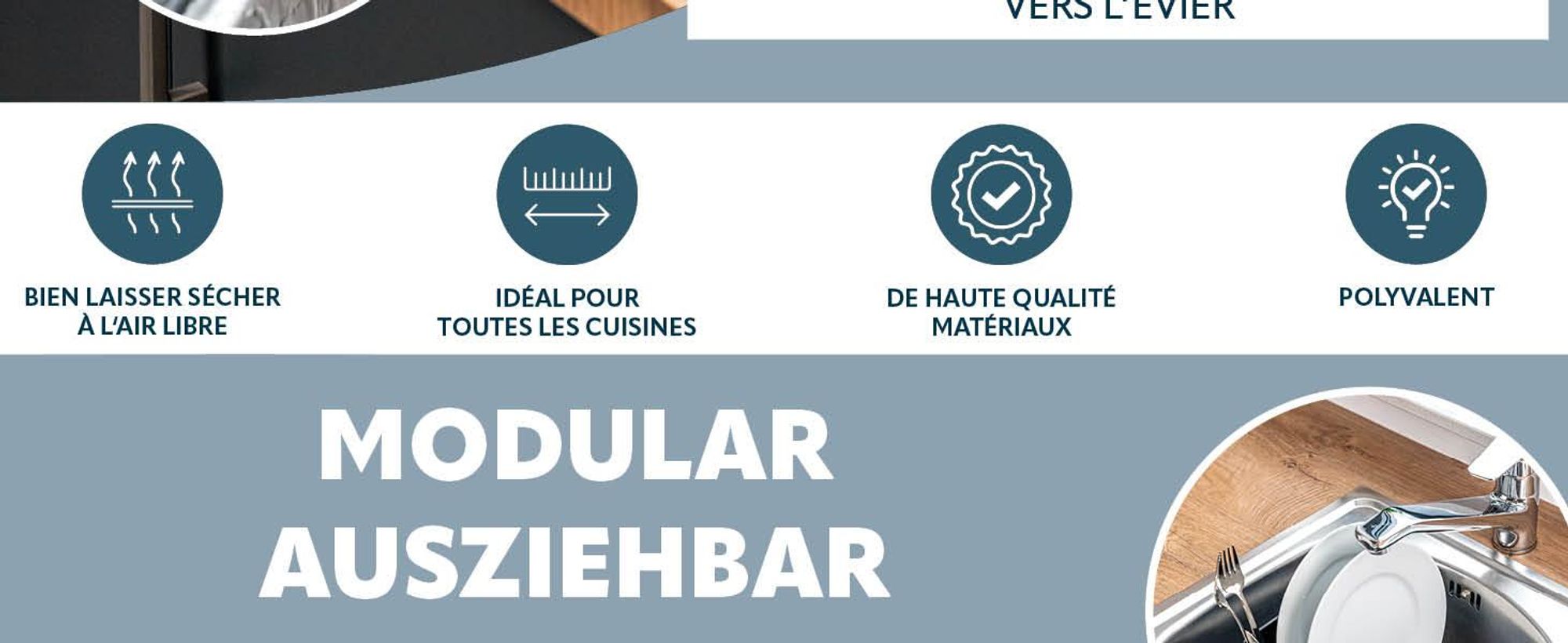 Support pour couvercles de casseroles pour la cuisine