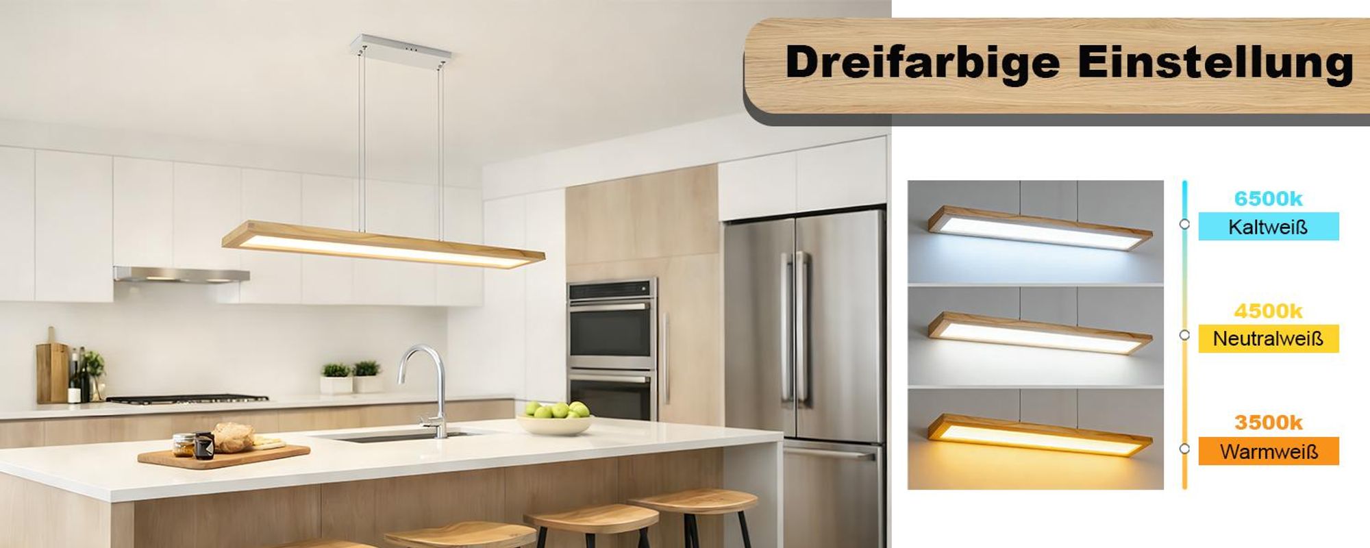 ZMH LED závesné svetlo jedálenský stôl stmievateľné s diaľkovým ovládaním drevo závesné svetlo rustikálne výškovo nastaviteľné 40W pre jedáleň štúdia obývacia izba kuchyňa