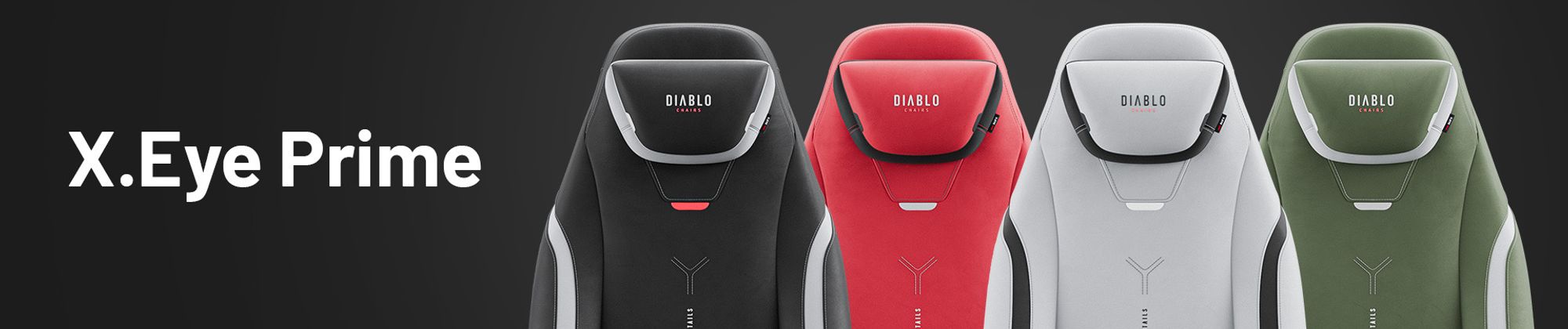 Diablo X.Eye Prime Gaming Stuhl mit Kühlfunktion Bürostuhl Schreibtischstuhl, Belastbar bis 140 kg, Größe Normal, Farbe Schwarz