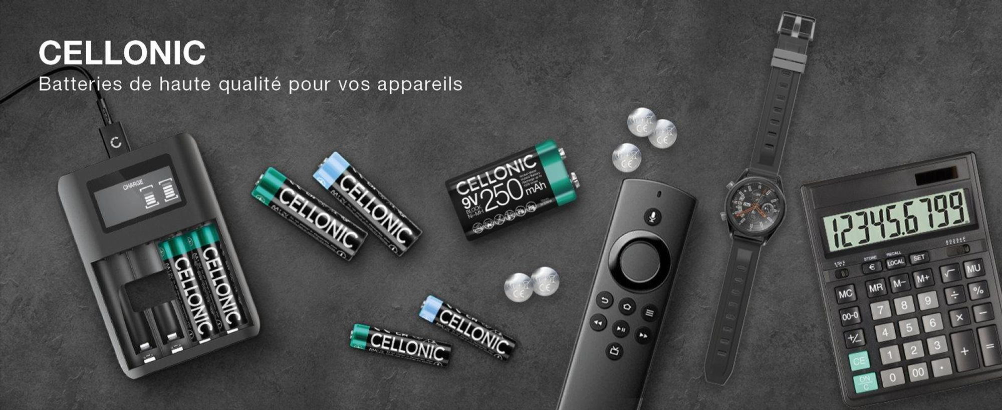 CELLONIC CR1632 Piles de Bouton Lithium compatible avec clés de voiture, appareils à LED, compteurs de vélo, appareils médicaux - Pack de x6