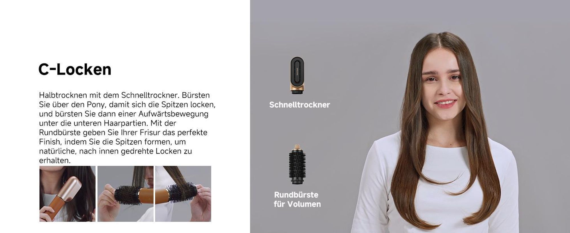 Dreame AirStyle Pro 2 ,7in1 Multistyler,Schnelltrocknend,2Lockenaufsätze,Volumen für das Haar,glättende Bürste,Kräusel Reduzierung,2026e Version,Braun