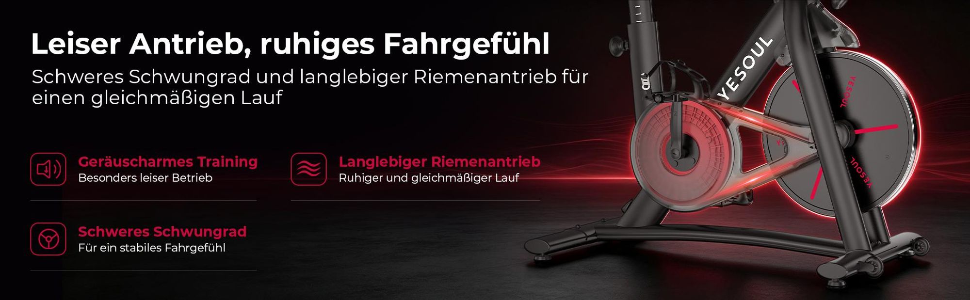 YESOUL G1M Plus- Leises Magnetischer Heimtrainer, 21.5Zoll FHD-Display, 0-100% Verstellbarer Widerstand, 360°Sound, Bildschirmspiegelung &App-Training