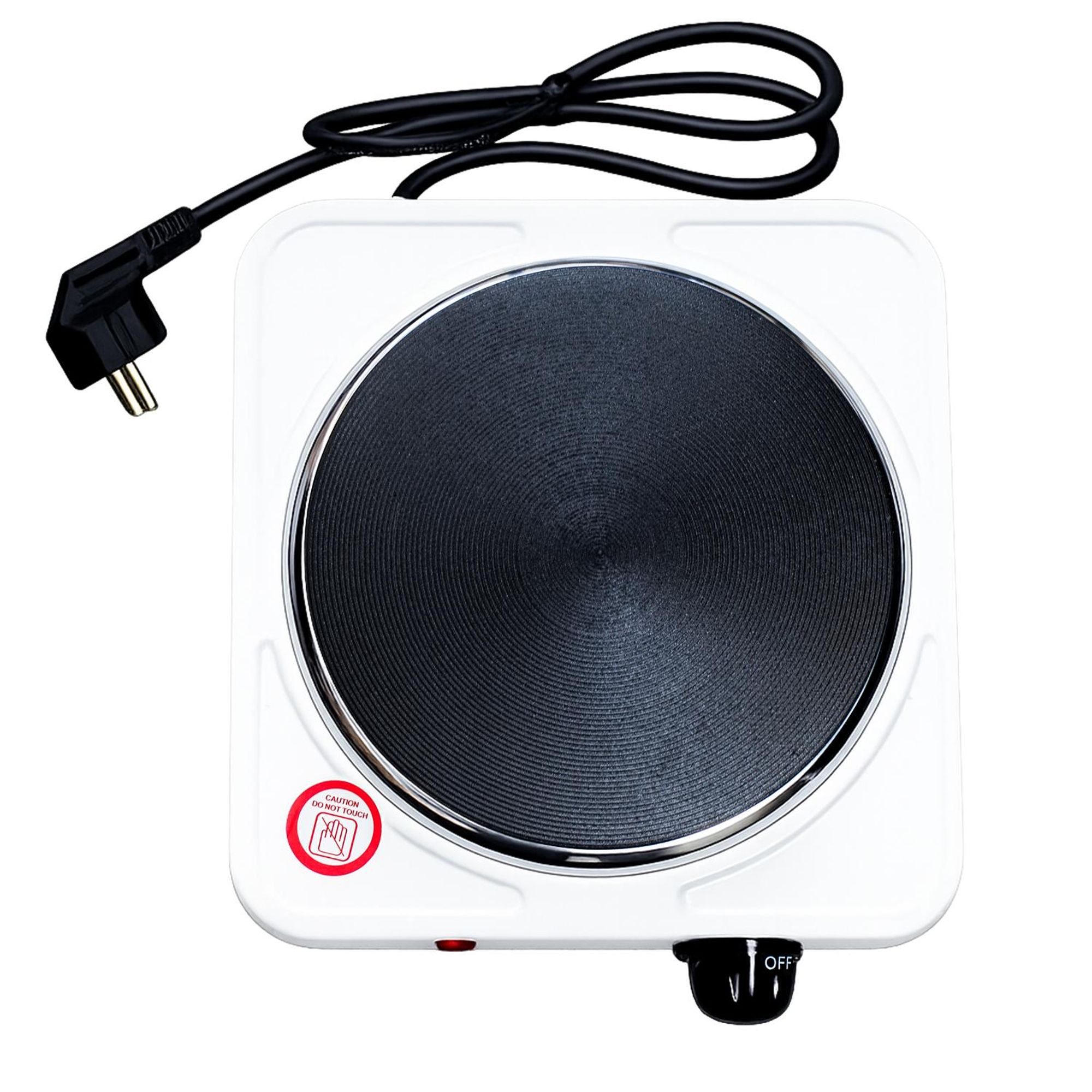 Kochmann Einzelkochplatte 1000W – Elektrokochplatte, Herdplatte, Elektrokochfeld, Tischkochfeld für Camping & Küche - CH-010A