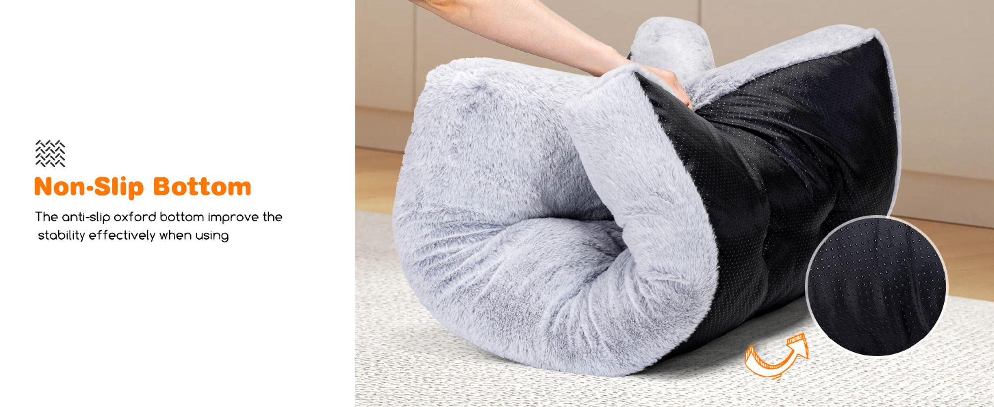 Hundebett Hunde Waschbar rutschfeste Unterseite, Flauschig Hundekissen Hundematte für große,XXL,122x75cm