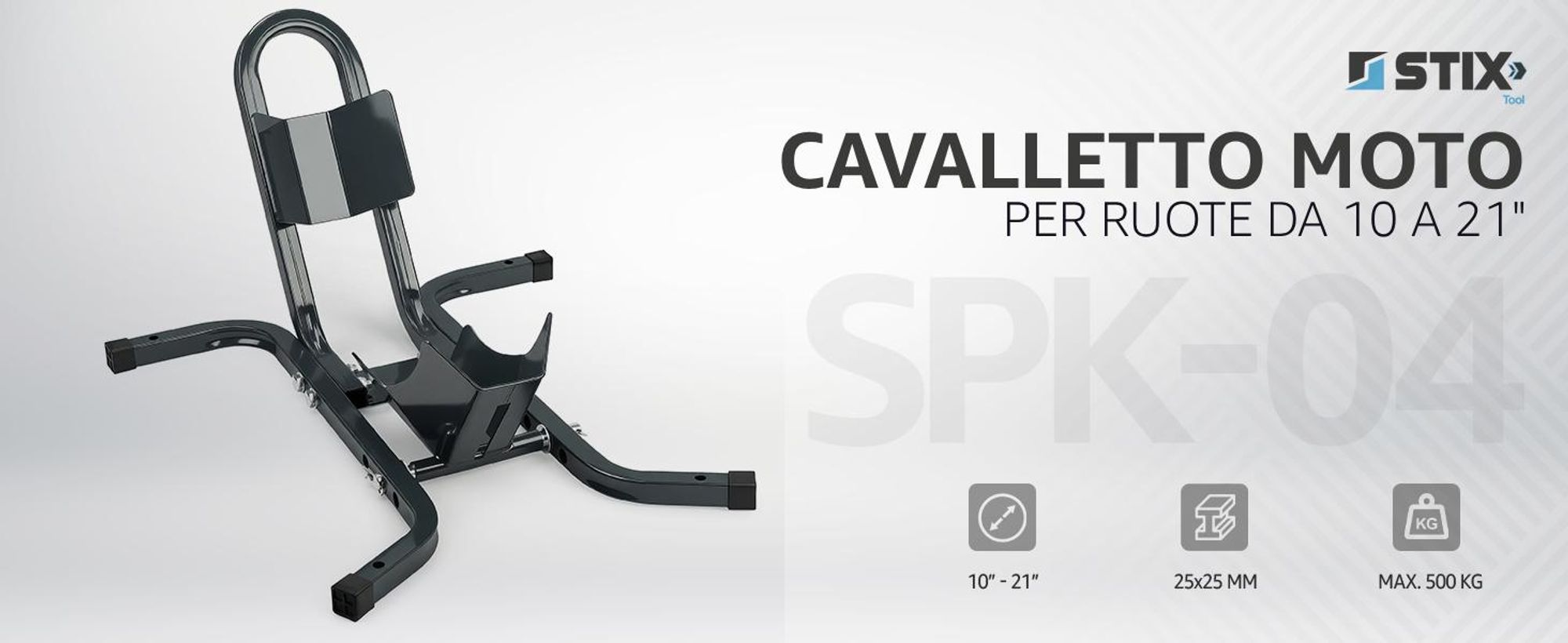 Cavalletto moto ruota anteriore con salvietta SPK-04 per moto 15-21 pollici moto rocker