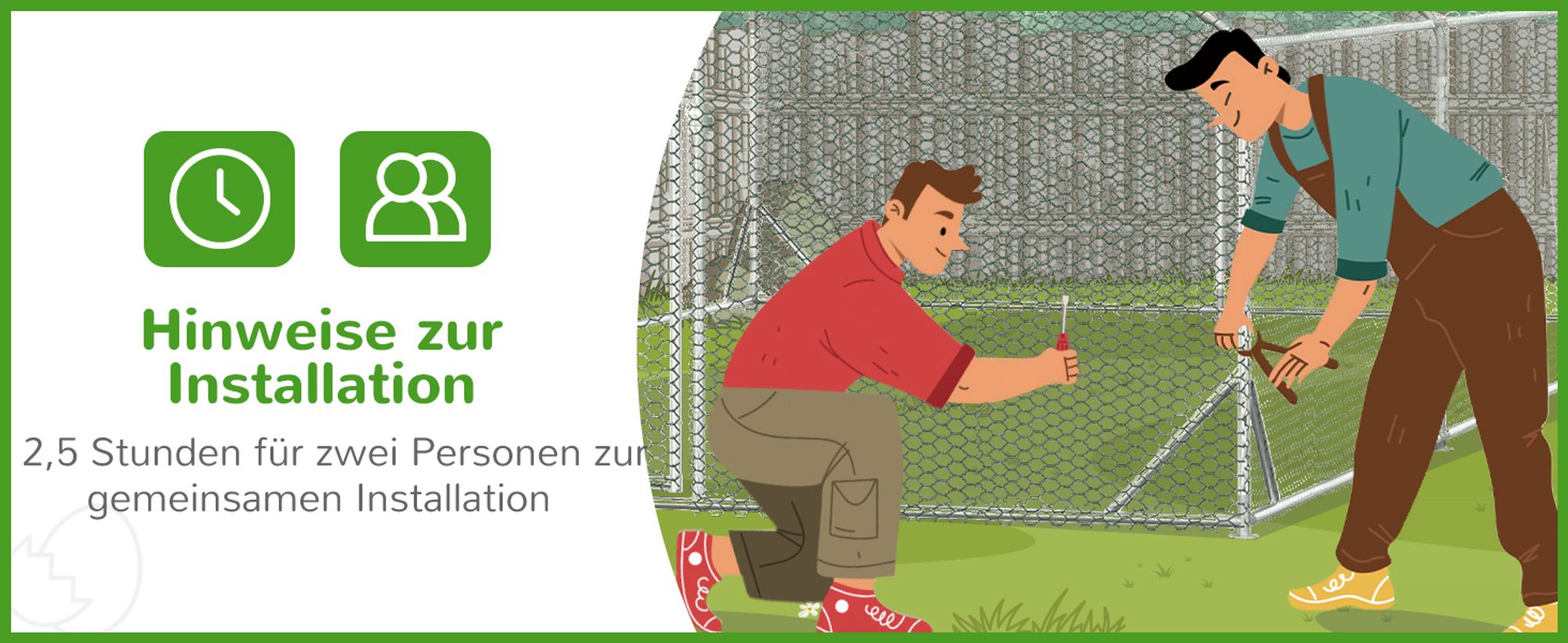 PawHut Hühnerstall Freilaufgehege XXL mit Schatten Dach Stahl 3 x 6 x 2 m