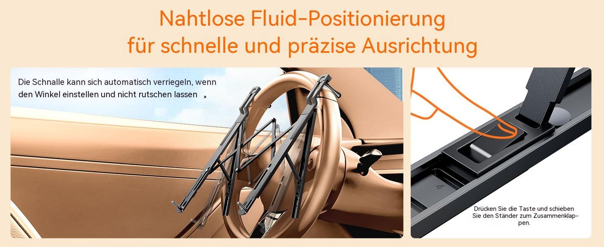 Lenkradtisch Auto Höhenverstellbar, KFZ Laptop Tablet Halterung & Auto Schreibtisch, Klappbarer Tisch fürs Lenkrad, Mobiles Büro Zubehör LKW SUV