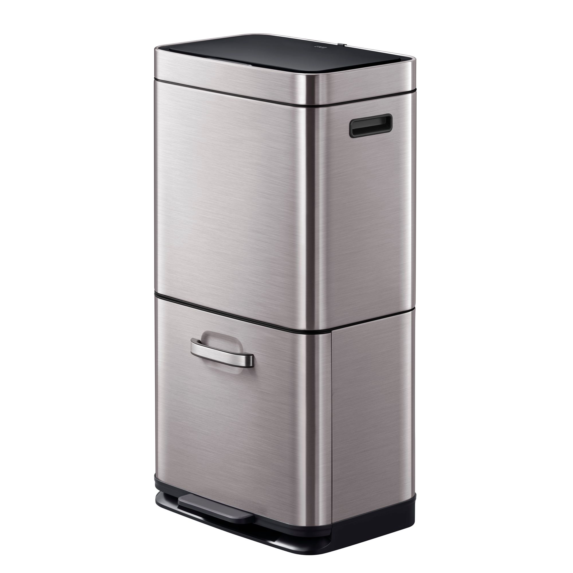 EKO - Himalaya Sensor Recycler Abfalleimer 35+25 Liter - Stainless steel Plastic - Grau, Matt Edelstahl