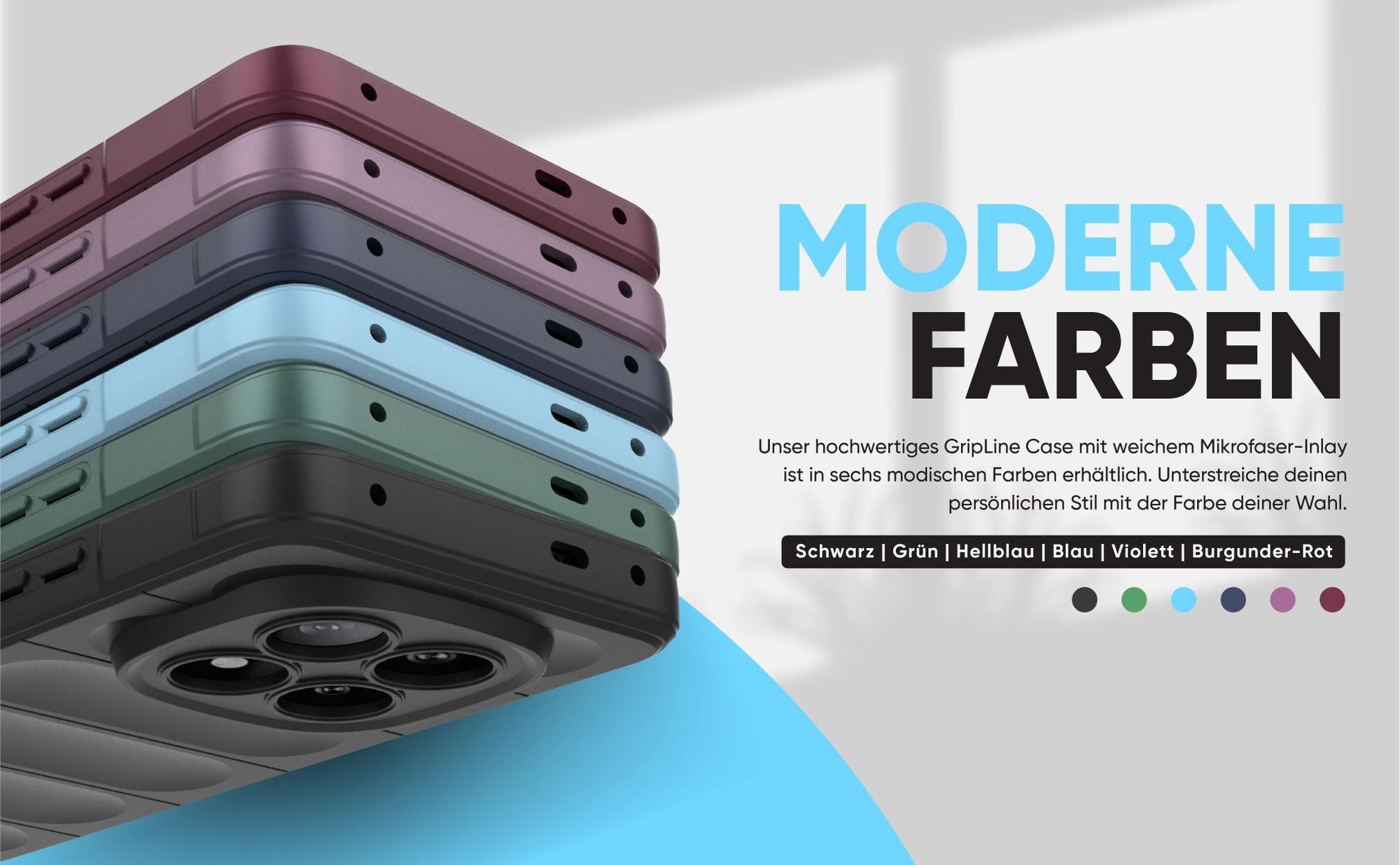Handyhülle für das Xiaomi Redmi Note 14 Pro+ 5G - verschiedene Farben und modernes Design