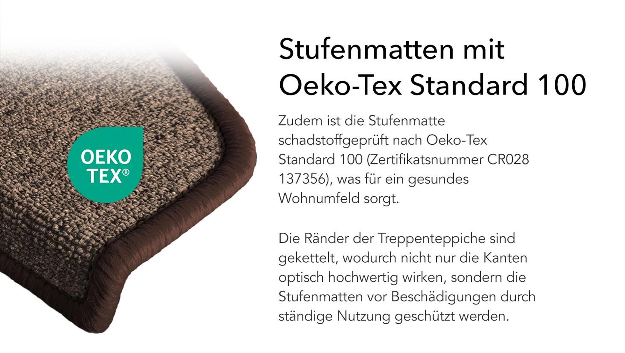 Stufenmatte London Pro Rutschfest & pflegeleicht Halbrund Anthrazit 1 Stufenmatte