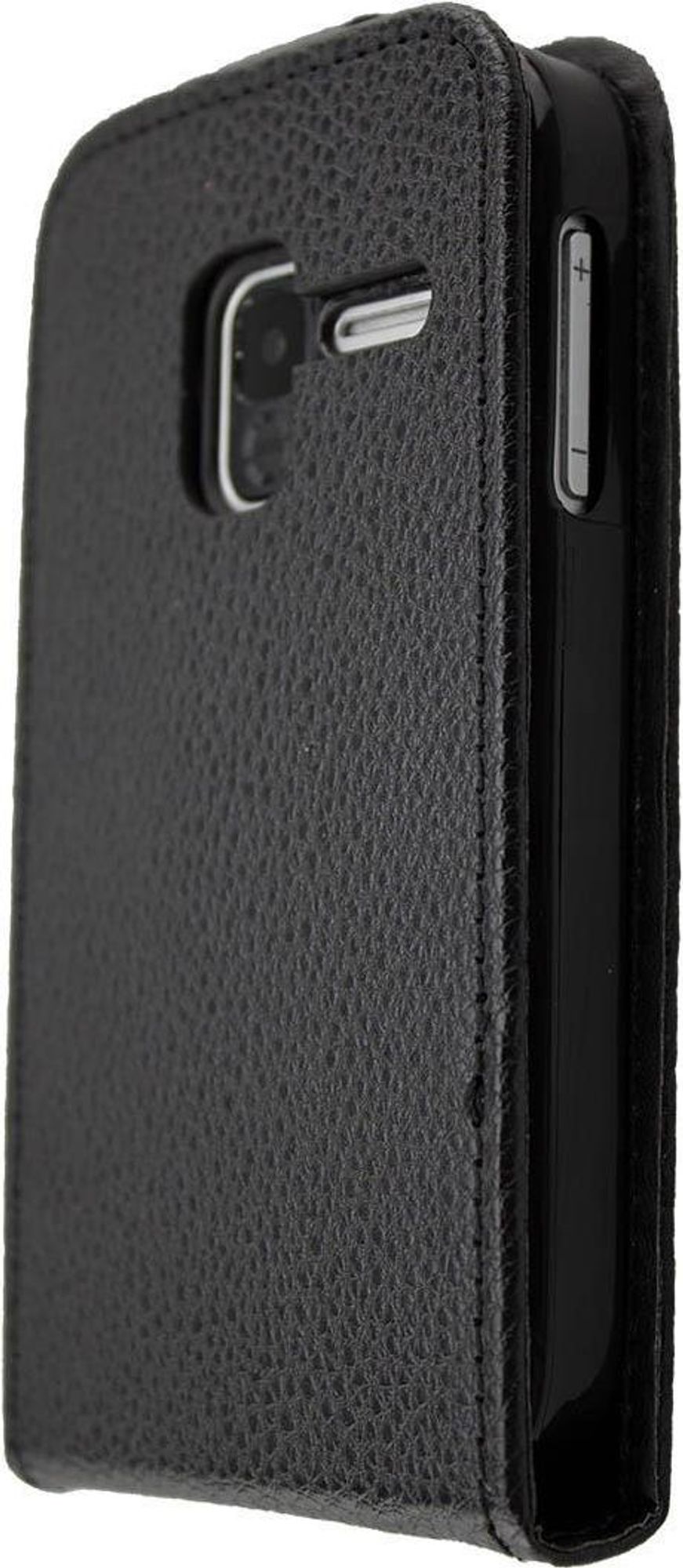 caseroxx Schutz Tasche Hülle Flip Cover kompatibel mit Alcatel 2008G, Smartphone Tasche Flip Cover in schwarz Bild 2