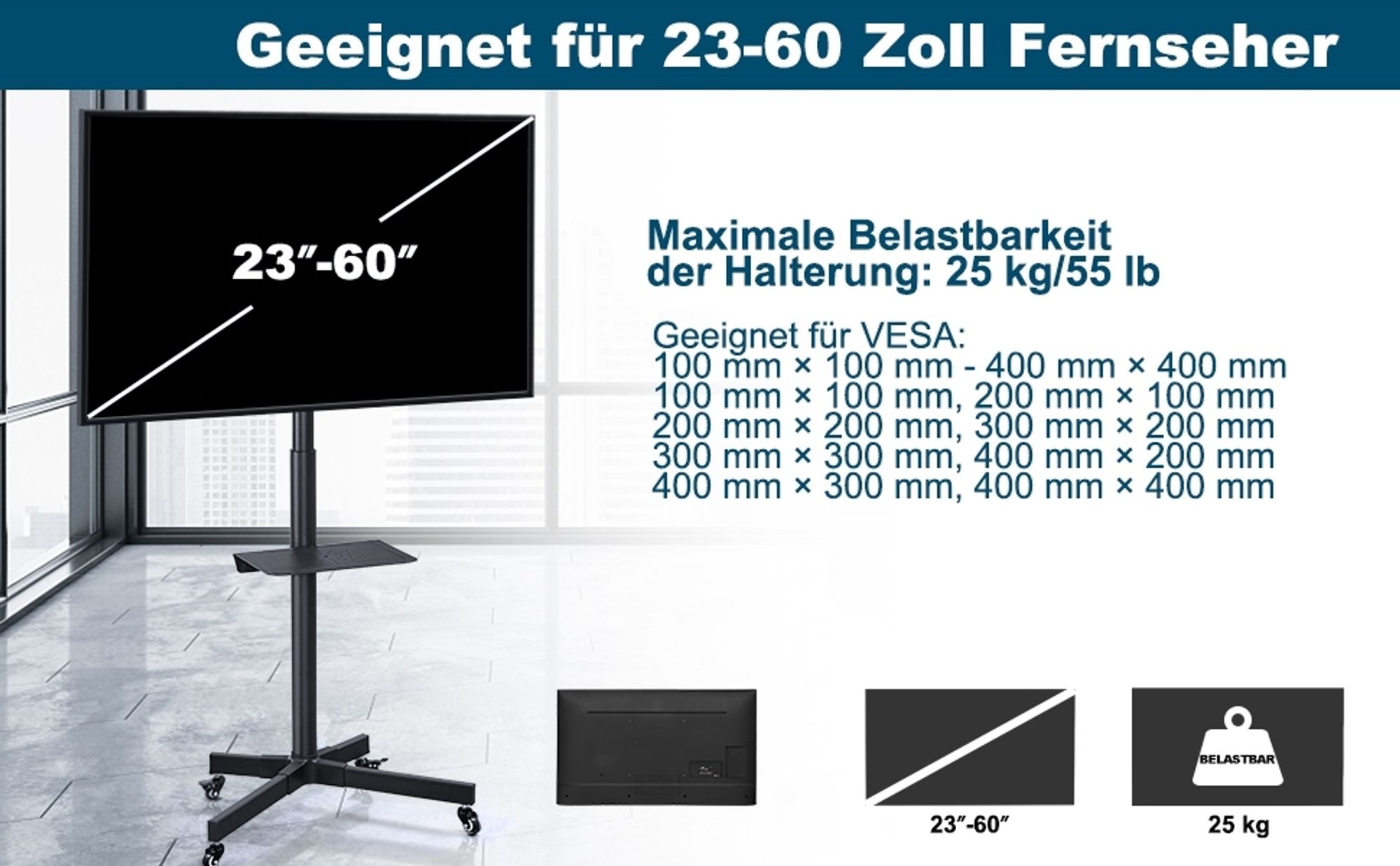 TV Halterung für 23-60 Zoll Fernseher