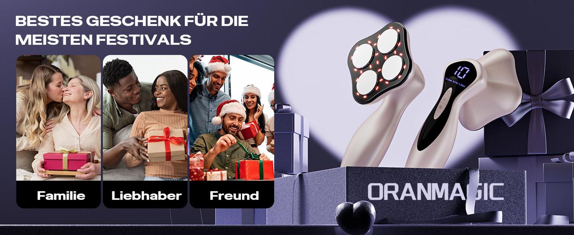Anti-Cellulite Massager Elektrisch, Hand-Massagegerät gegen Lipödem, Klinisch Erwiesen, mit 6 Massageköpfen, für Bauch, Taille, Arme & Beine (Roségold