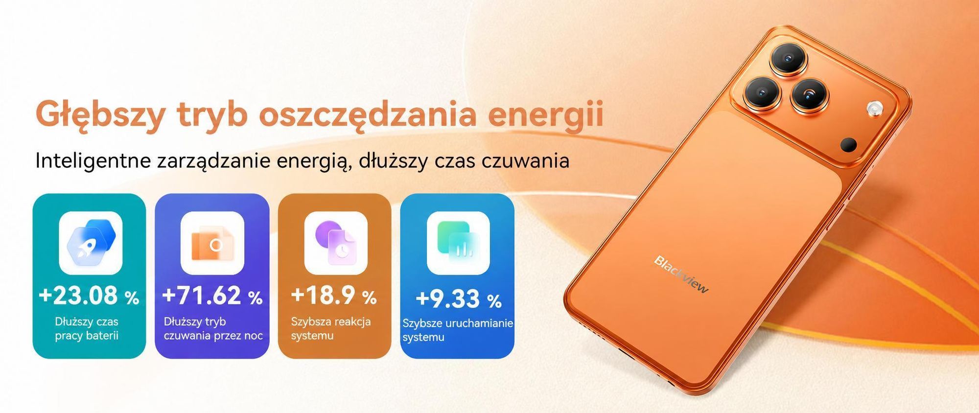 Telefon komórkowy Blackview WAVE 7C 2026 bez umowy, 6,56", Android 16, 16 GB + 64 GB / karta TF do 2 TB, Face ID, bateria 5000 mAh, aparat 32 MP, dwie karty SIM, Wi-Fi 5, IP54