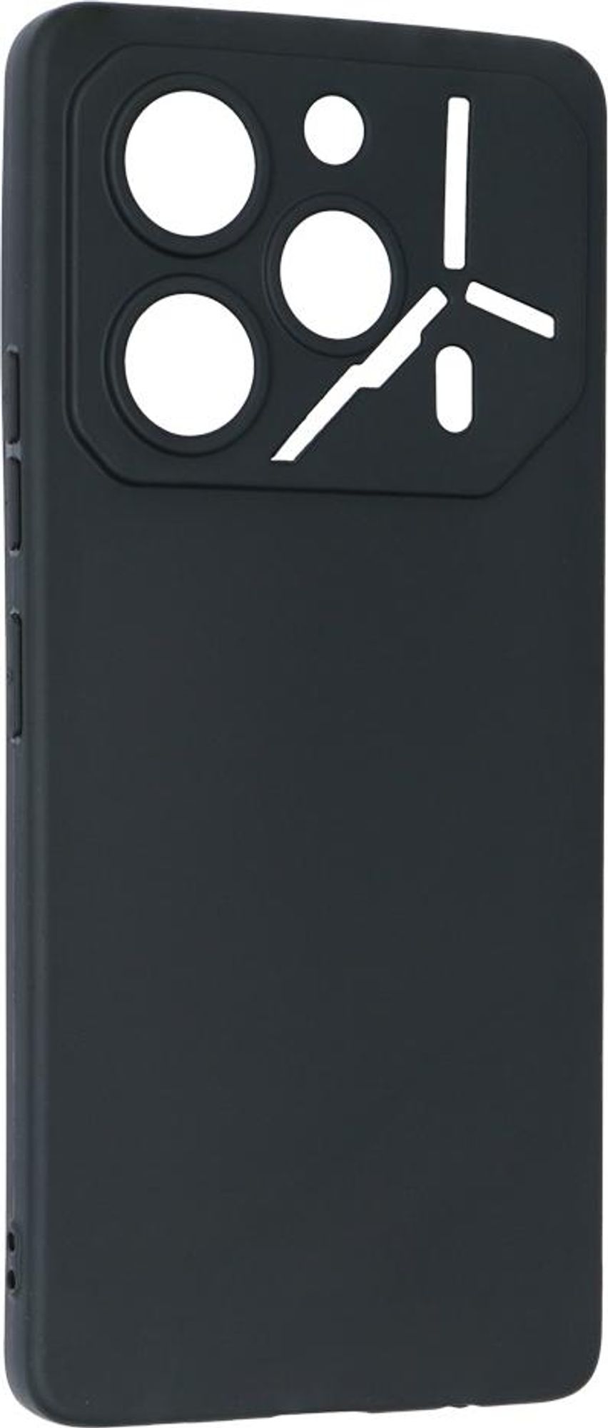 caseroxx Schutz-Hülle TPU-Hülle kompatibel mit Tecno Pova 6 Pro, Gummi Handy Tasche schwarz Bild 3