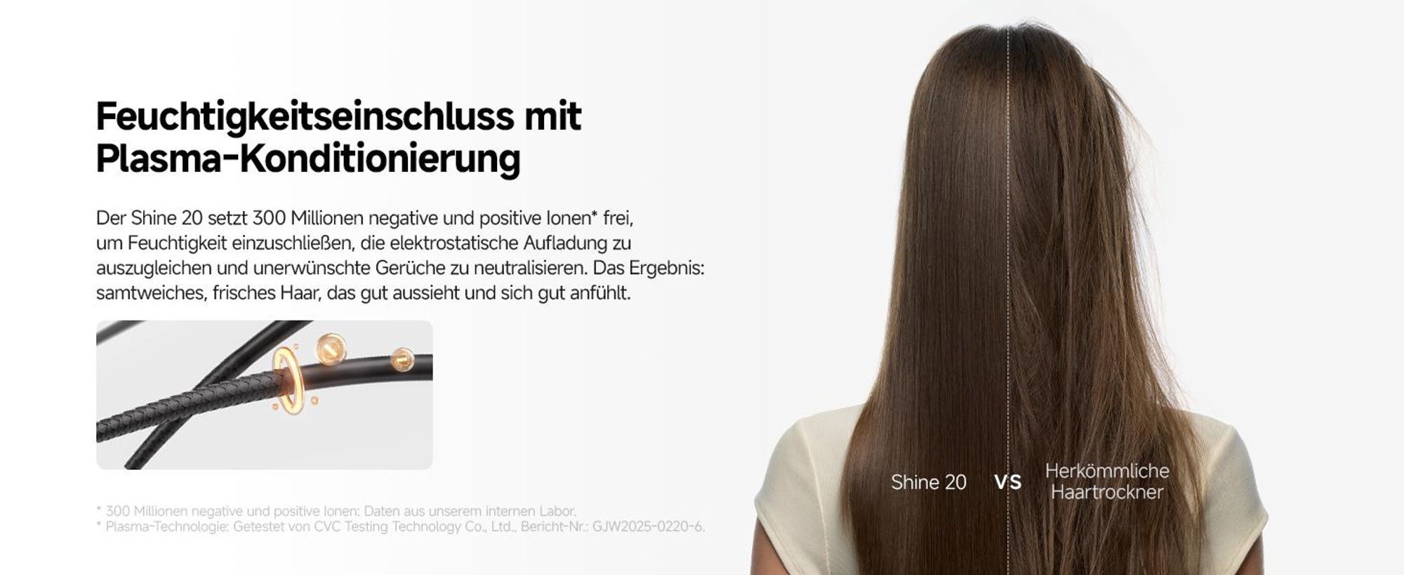 MOVA SHINE 20 Haartrockner Silber – KI-gesteuerte Thermostat-Technologie, gleichmäßige Wärme, schnelle Trocknung & Multi-Styling
