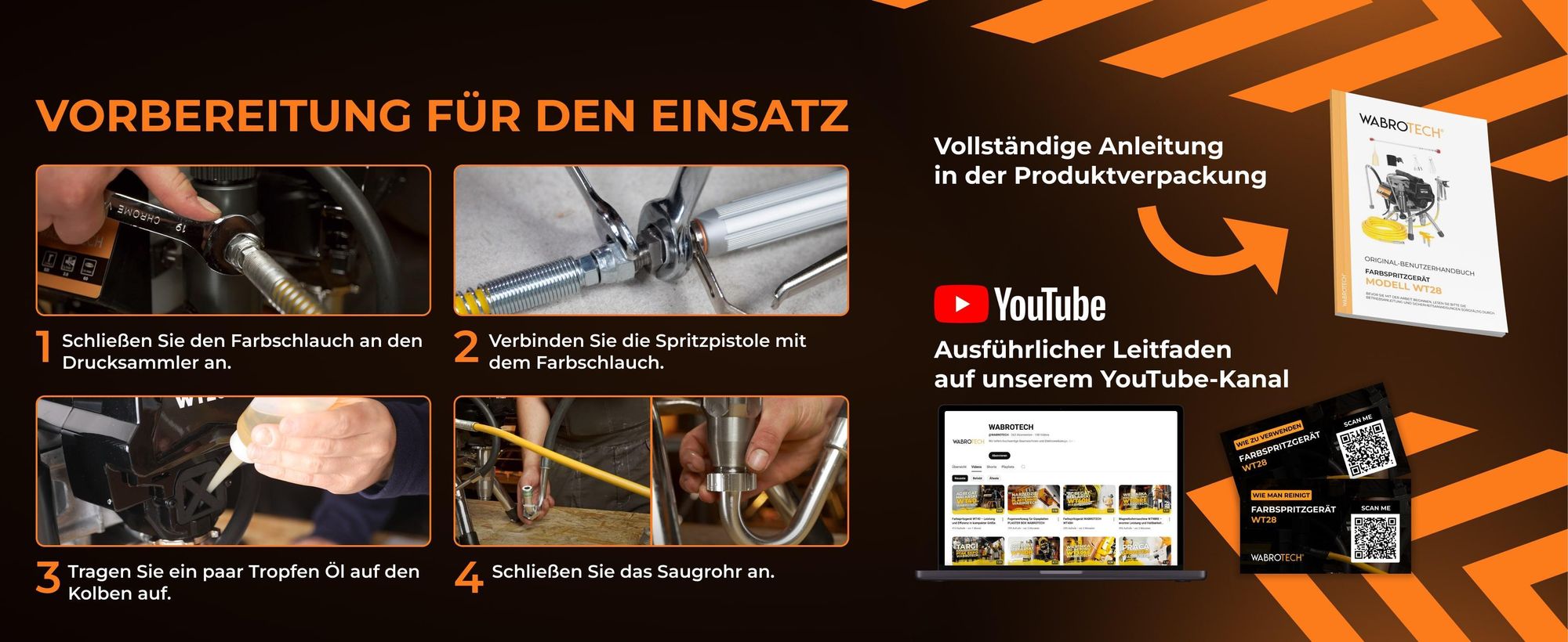 Airlessgerät Farbspritzgerät Farbsprühsystem 2200W, 200 bar, 2,8 L/min, Farbspritzsystem WT28