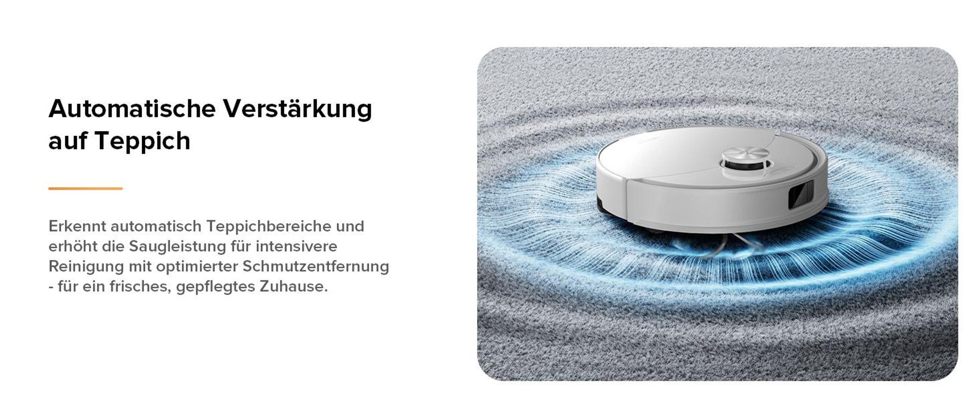 Roborock Q10 S5 Saugroboter mit Wischfunktion, 10.000 Pa Staubsauger Roboter, Dual Anti-Tangle System, Auto Lifting Mopping, Ideal für Tierhaare, Weiß