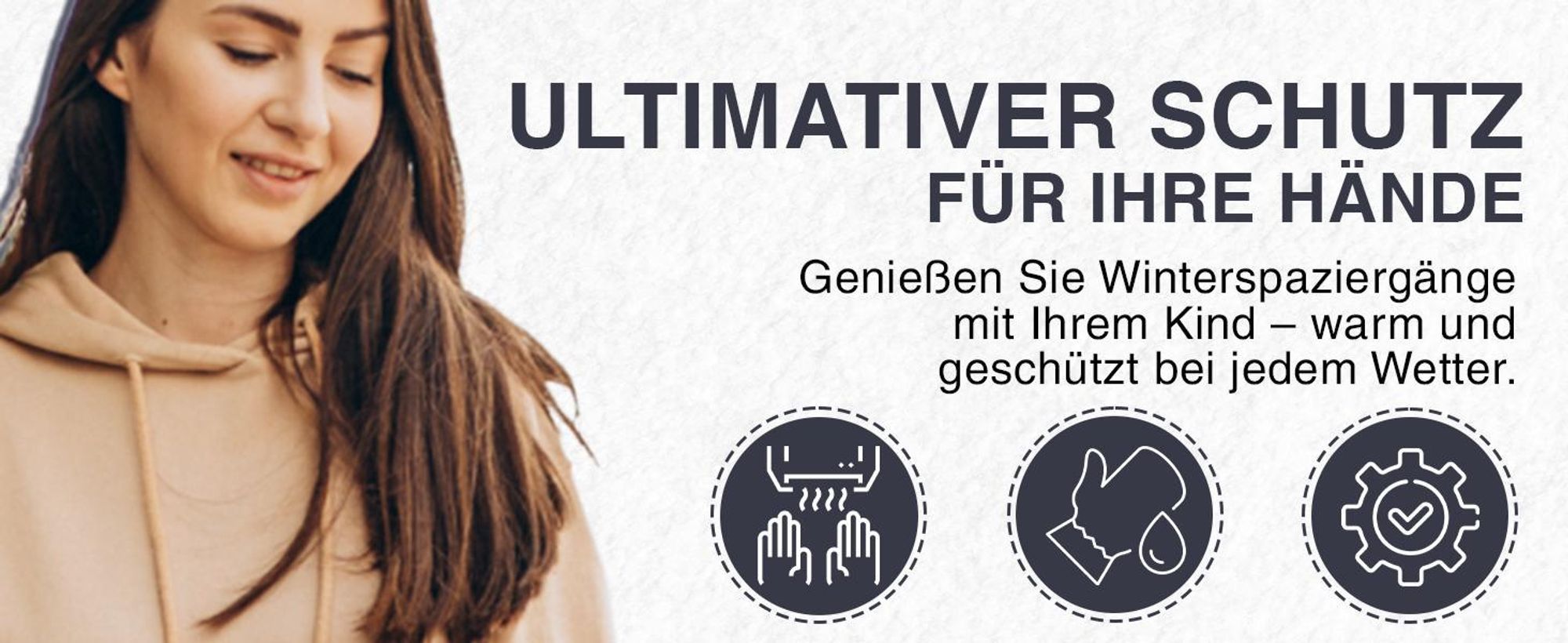 Kinderwagen-Handwärmer|Handschuhe für Kinderwagen in Universalgröße | Handmuff für Kinderwagen in 12 Farben | Wasserdichter Handwärmer für Kinderwagen