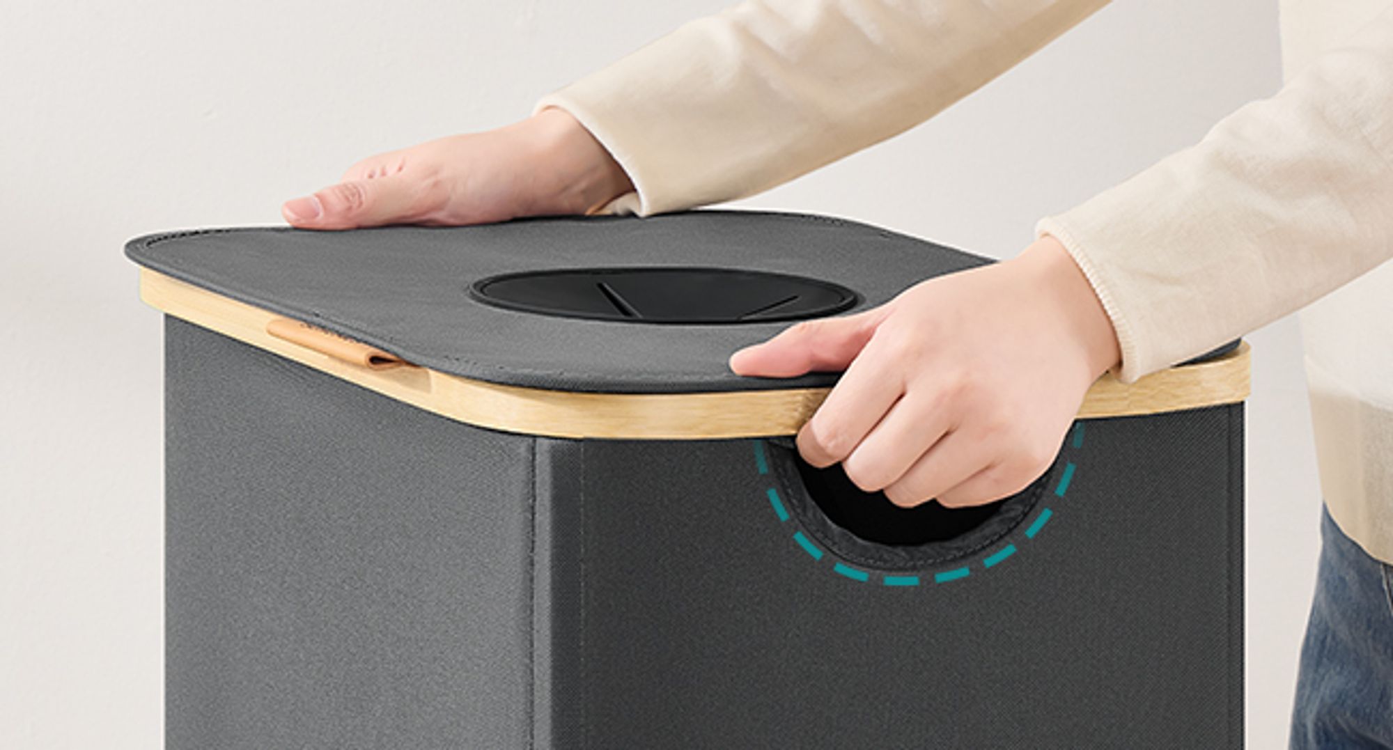 SONGMICS Pfandflaschen-Sammelbehälter, 135 L Flaschensammler Leergut, Recycling