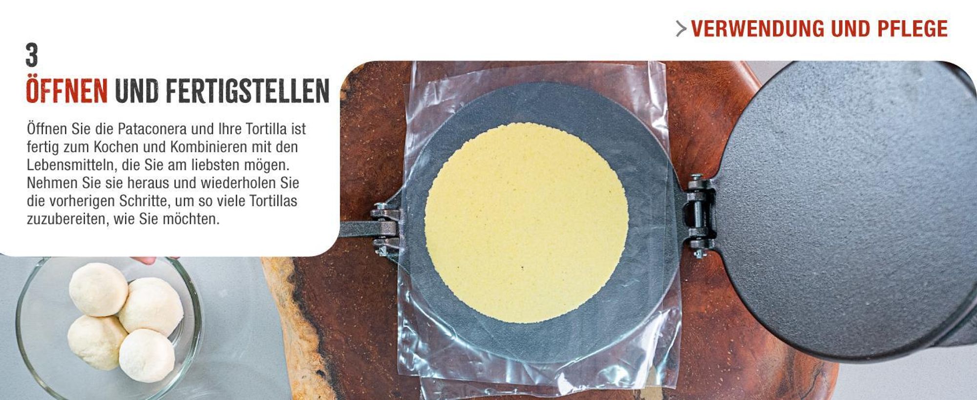 Victoria 30551 Tortilla Presse für Mexikanische Tortillas, Gusseisen 16,5 cm, Pataconera Schwarz