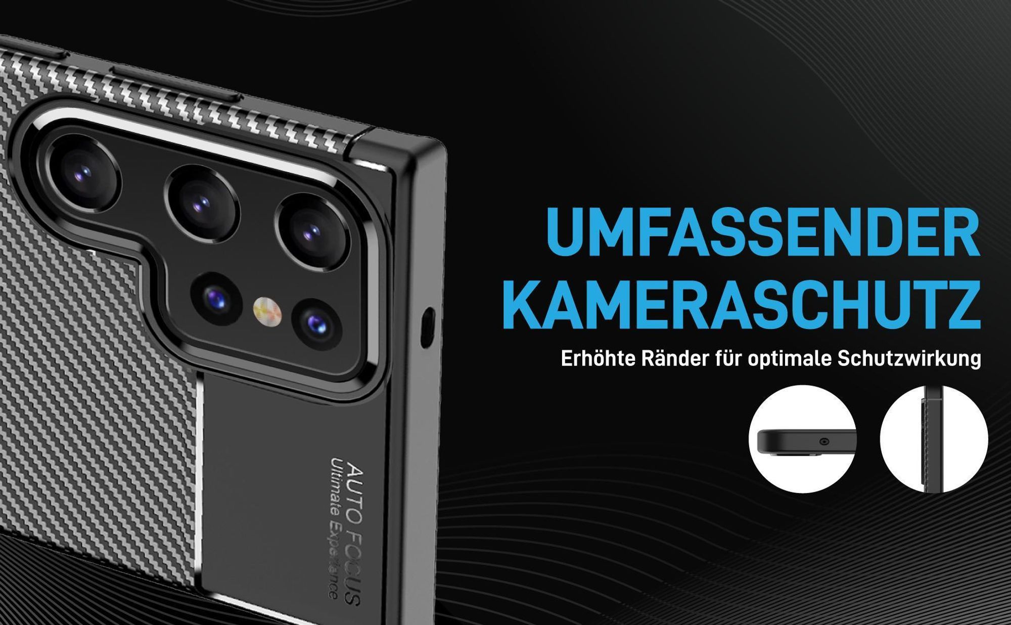 Stoßfestes Handy Case mit Kameraschutz für Samsung Galaxy S22 Ultra