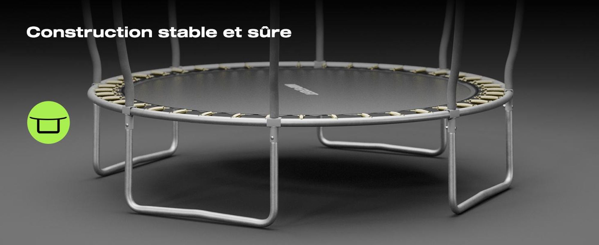 Hop-Sport Trampoline de Jardin pour enfants 244 cm