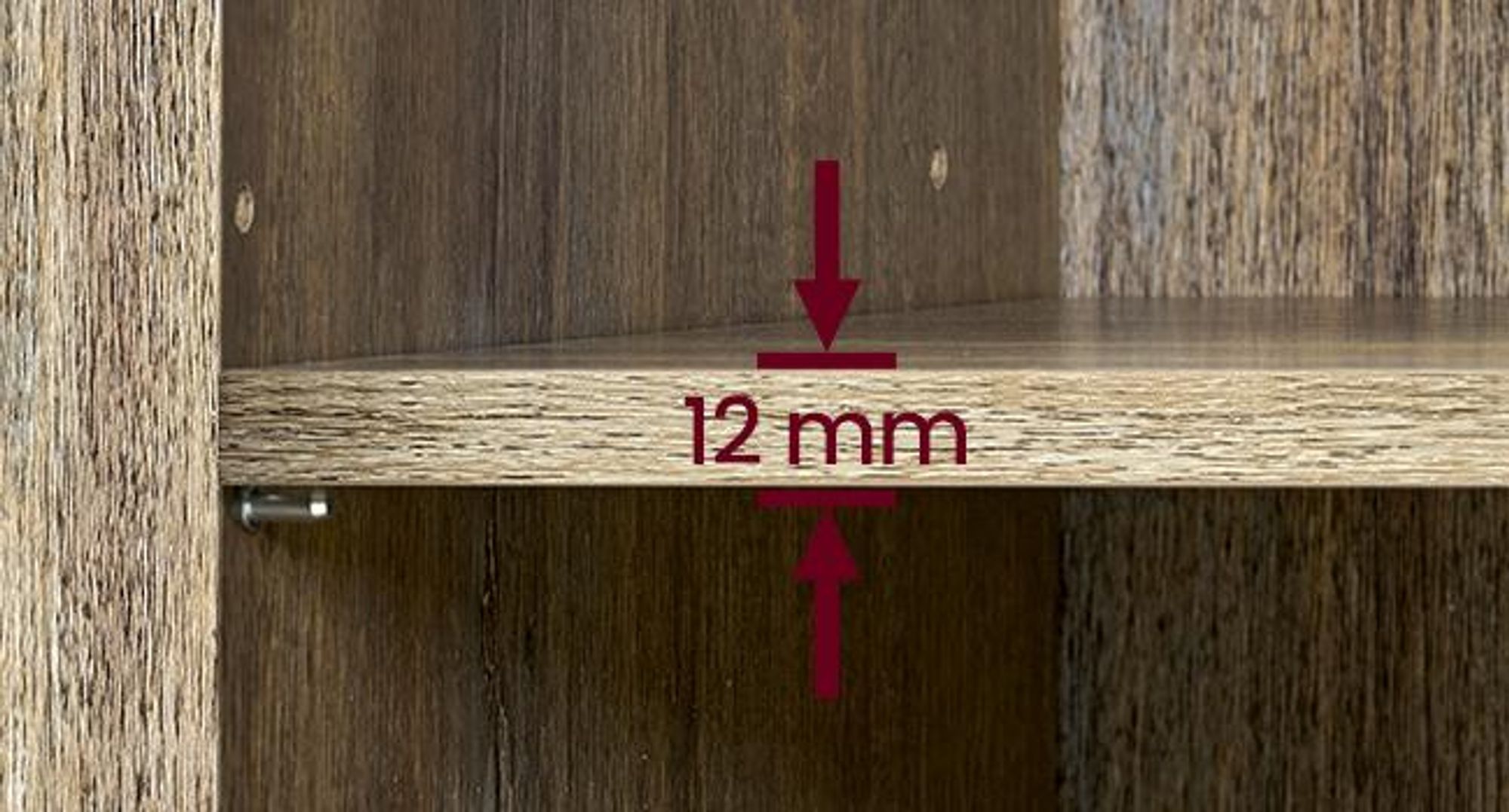 VASAGLE Sideboard, 100 x 35 x 75 cm, verstellbaren Ablage, mit Glastüren