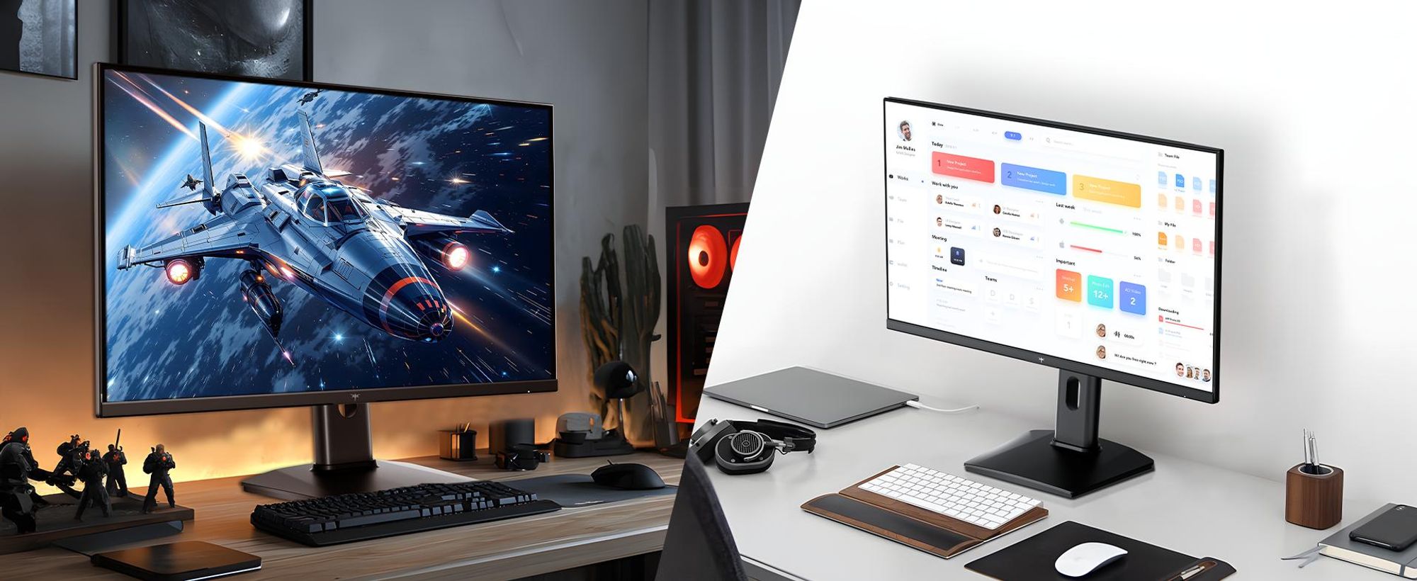 KTC H27T7P-2 27 Zoll Gaming Monitor WQHD 2560×1440 Fast IPS 210Hz 1ms HDR400 FreeSync G-Sync höhenverstellbar