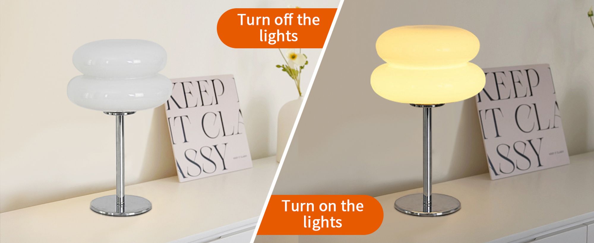 Pilz Bedside Lampe,Mushroom Lamp-Pilzlampen,Led Nachttischlampe,Dimmbare Retro Nachtlicht,Tischleuchte für Wohnzimmer,Schlafzimmer,Nachttisch,Weiß