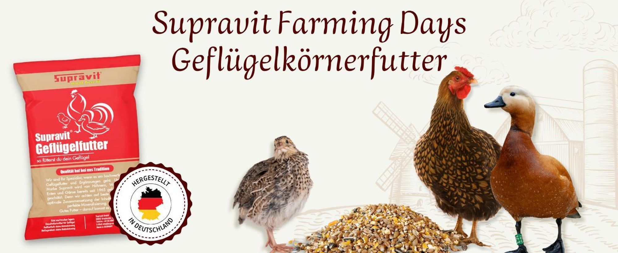 Geflügel mit Produkt