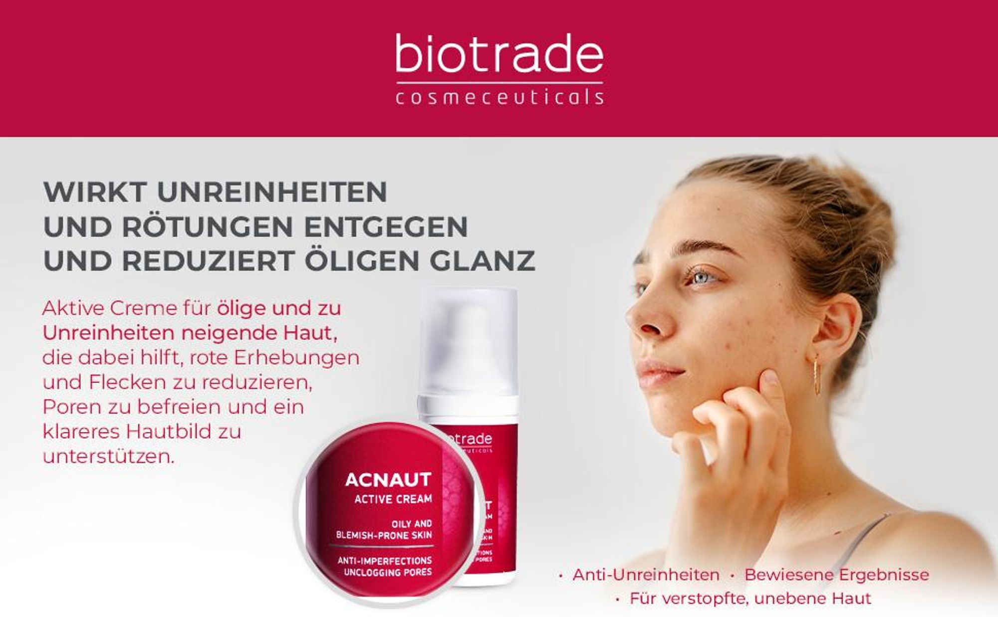 Cream for problematic Haut Acnaut (Active Cream) 30 ml